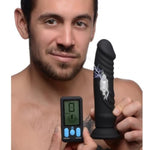 Vibrating Dildo E-Stim Pro With Remote Control, Newly Upgraded Electroshock Stimulation Punishment Play, Bdsm Punishment Black Dildo For Women And Couples