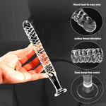 Thread Glass Anal Dildo - Crystal Penis, Dilatador Anal, Glass Anal Plug, Masturbation Anal Wand, Butt Plug Glass, Glass Anal Beads, Clear Dildo, Glass Dildo For Women Adult Toy