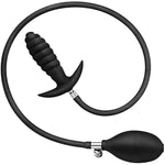 Liquid Silicone Inflatable Butt Plug, Threaded Drill Bit Anal Plug With Air Pump, Waterproof Easy To Anal Sex Toys For Women Men Couples