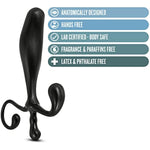 Sex Toys - Anal Adventures Prostate Stimulator - 5Inch Smooth Curved Plug For Enhanced Orgasm & P-Spot Stimulation - Comfortable & Body-Safe - Hands-Free - Men, Women & Couples - Black
