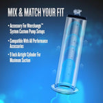 Acrylic Penis Pump Cylinder, 2.25 Inch X 9 Inch - Laser Etched Measurements - Replacement Vacuum Tube For Nterchange Compatible Performance Collection Pump Systems - Male Sex Toys