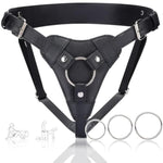 Strap On Dildo Harness,Adult Sex Toys For Women Men,Lesbian Gay Couple Vaginal Anal Play, Suitable For Beginners,Adjustable Strap On With 3 Metal Rings Can Be Pegging To Most Dildos