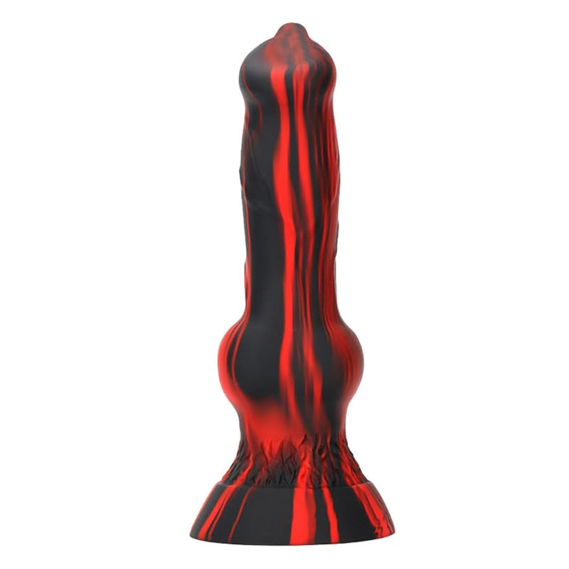 13 In Big Dog Knot Dildo,Realistic Silicone Animal Dildo With Strong Suction Cup, Fantasy Monster Colorful Creature Thin Dildos Wolf Penis Anal Plug Sex Toy For Women Men Couple Play Game