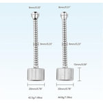 Stainless Steel Dilators With Threaded Bottom Penis Plug Catheter Sounds Sex Toy Masturbation Rod Bladder Stimulation For Men (8Mm)