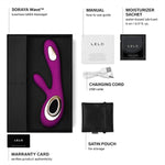 Soraya Wave Luxurious G Spot Rabbit Vibrator Sex Toy, Vibrators For Women With Unique Wavemotion Technology Thrusting Vibrator For A Full Body Pleasure Experience, Adult Sex Toy, Deep Rose