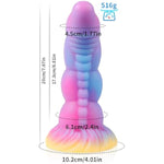 Huge Knot Ribbed Dildo 7.87 Inch Luminous Thick Silicone Dildo For Women, Flexible And Soft, Monster Fantasy Dildo, Beginner Adults Sex Toy, Anal Dildo With Suction Cup