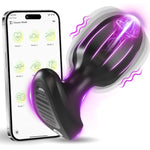 Anal Plug Vibrators Sex Toys - App Remote Control Prostate Massager With 9 Intense Vibration Modes, Female Wearable G Spot Vibrator Male Vibrating Butt Plug Adult Sex Toys And Games For Men Women