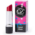 Oh! Kiss Me Lipstick Vibrator - Plastic - Single Speed - Latex & Phthalate Free