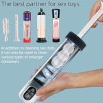 Male Tool Sex Doll Cleaning Care Cleaning Brush Male Jet Cup Masturbator Cleaning Utensils, Reusable Celebrity Cleaning Brush Ventilated Drying Rod, Adult Pocket Cat Pocket Pussy Sex Toy Care