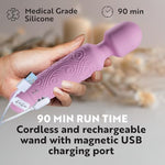 LuLu Vibrator, Vibrators, Womens Sex Toys, Female Sex Toy, Vibrater, Mini Vibrator Wand, Sexy Toys, Sexual Pleasure Tools for Women, Sextoy, Wand Vibrator - Pink