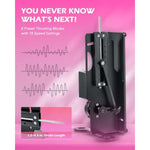 Automatic Sex Machine, Adjustable Masturbation Thrusting Machine With Realistic Dildo, Hands-Free Thrusting Dildo Machine With Quick Air, 3Xlr Connector, Love Machine For Men Women Couples Black