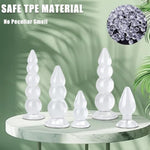 Giant Butt Plug Suction Cup Dildo Flexible Anal Trainer Anus Expander Men Women Anal Beads Sex Toys Bdsm Vaginal Masturbation (M)