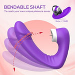 Licking Vibrator Thrusting Dildo G Spot Tongue Licking Adult Toys, Silicone 9 Vibration & 3 Licking Modes, Women Couple Toy, IPX6 Waterprooftor