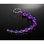 12 Inch Long Silicone Anal Bead For Smooth & Seamless Anal Training - Graduated Beads Up To 1" Maximum Width - Beginners Prostate Play Sex Toys For Adults - Clear Purple