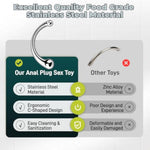 Prostate Massager Dildo Stainless Steel Wand G-Spot Anal Toy Plug Stimulate Sex Toys Adult Fetish Sm Games For Couple