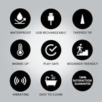 Warming Rabbit G Spot Vibrator, Rechargeable Heated Dual Motor Clitoral and G Spot Stimulator, Waterproof Silicone Rabbit Vibrator with 25 Vibration Combos for Women and Couples