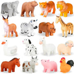 Baby Bath Toys, For Infants 6-12& Toddlers 1-3, No Hole Bathtub Toys (Animals Combo ?, 16 Pcs With Mesh Bag)