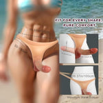 Double Dildo Silicone Strap-On Panties – Wearable Dildo Underwear With 5.7In & 5.2In Solid Shafts, Realistic Dual Shaft Strap-On Sex Toy For Anal & Vaginal Play For Lesbian Couples