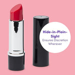 Oh! Kiss Me Lipstick Vibrator - Plastic - Single Speed - Latex & Phthalate Free