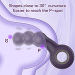 Vibrating Anal Beads For Deep Penetration - Clitoral Anal Vibrators Stimulator, Couples Vibrator With 12 Powerful Vibrating Modes, Adult Sex Toys Silicone For Clitoral And Anal Stimulation