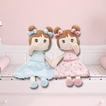 17'' Plush Dolls Baby Girl Toy Gifts Stuffed Doll Super Soft Plush Toy Pink With Gift Box (Pink Doll)