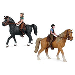 Horse Toys Playset With Cowboy, Western Rodeo Toys For Girls And Boys, Farm World Horse Club Rider With Horse Figurines