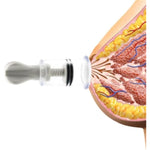 Nipple Suckers And Nipple Clamps Clips Stainless Steel Non Piercing Nipple Rings Decorative Clip For Women Adjustable Pressure Breast Clamps For Adult Pleasure Toys (Red)