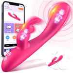 G Spot Vibrator Sex Toys - App Rabbit Vibrators Anal Clitoral Vibrator Dual Stimulator Dildo, Body-Safe With 10*10 Powerful Vibrating Modes Female Sex Toys, Waterproof Adult Sex Toy For Women Couple