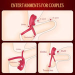 Sobtik Sex Toys Vibrating Cock Ring Vibrator - Sex Toys For Men Penis Ring Clitoral Stimulator With Licking Mouth Pleasure, Couples Adult Sex Toy For Men Women, 9 Vibrations For Male Female Womens