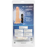 10-Function Mr. Just Right 5.25 Inch Dildo Vibrator With Sturdy Suction Cup Ivory Se-0235-20-2