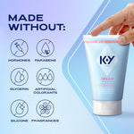 Lubricant Jelly Water Based Personal Lube For Women, Blue, Fragnance Free, 2 Oz