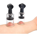 3 Size Screw Pump 2Pcs Nipple Vacuum Cup Sucker Enlargement Enhancer Sucking Nipple Pump Nipple Inversion Manual Massage Relaxation Relief (2.5Cm)