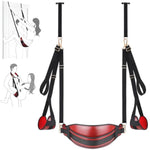 Sex Swing Bdsm Sex Toys 2 In 1 Door Sex Swing & Bondage Thigh Restraints With Adjustable Straps Widened Leather Plush Cushion, Kinky Adult Sex Toys For Couples