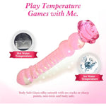 Anal Glass Dildo Anal Toys - Anal Butt Plug Anal Beads Adult Sex Toys, Borosilicate Glass Dildo Glow In The Dark, G Spot Dildo Vibrator Vagina Clitoral Stimulator Sex Toys For Men Women Couples 8''