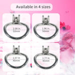 Male Adult Sex Toy - Inverted Metal Chastity Device with Silicon Catheter for Penis Exercise and Bondage