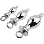 Anal Plug Sex Toy Waterproof For Men Anal Beads Butt Plug Expander G-Spot Dildo With Safe Pull Ring Unisex Anal Women And Couples Prostate Massager Thrusting Toys