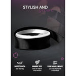 Fuzzy Handcuffs For Grownups, Bdsm Handcuffs, Silicone Mouth Ball Gag With Adjustable Strap, Sex Blindfold For Women, Black 59" - Bondage Restraints