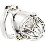 Ergonomic Design Chastity Device 2 Built-In Locks Male Chastity Belt Adult Game Sex Toy K645 (45Mm/ M Size)