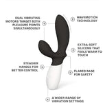 Loki Wave 2 Vibrating Male Prostate Massager Anal Sex Toys With 12 Pleasure Settings Vibrating Anal Plug For Men, Male Sex Toys, Anal Sex Toys With Waterproof Design, Male Sex Toy, Black