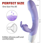 G Spot Vibrator Dildo for Women Rose Toy Clitoral Stimulator Dildos Rabbit Vibrators Stimulator Dildo with 7 Powerful Vibrating Modes, Anal Adult Sex Toy for Women and Couple