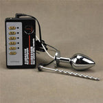 Sex Jewelry Base Metal Anal Plug Bead Urethral Plug Male Training Sex Toy Butt Plug Masturbation Massage Set