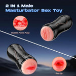 Men Sex Toy Male Masturbator - Vibrating Pocket Pussy, App Control Squeezable Masturbation Sex Toys For Men, Male Vibrator Stroker With 9 Vibrations, Plump Fleshy Vagina Blowjob Adult Sex Toys