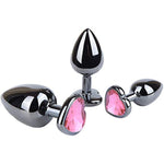 3 Pcs Butt Plugs Anal Trainer Kits For Women Vaginal Stimulation G Spot Massage Anus Dilator Stainless Steel Anal Sex Toys