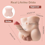 Sex Torso Doll With 8.7Inch Flexible Realistic Dildo For Women Masturbation, Men Sex Dolls Tight Anal Hole Sex Huge Cock For Female, Unisex Masturbator Sex Toy Gay Couple 6.6Lb