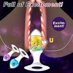 3Pcs Luxury Crystal Butt Plug Set, Liquid Silicone Anal Plug, Small, Medium, Large Sizes, O-Base For Safety, Comfortable Prostate Massager, Perfect For Beginners And Advanced Users, Ideal Gift