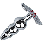 Metal Anal Plug Stainless Steel Anal Plug S&M Massage Bum Adult Toys For Beginer And Advanced Players(3)