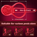 Vibrating Cock Ring Sex Toys - Penis Ring Vibrator Adult Toys For Men Women, 7 Modes Cockring Sexual Stimulation Long Lasting Stronger Male Rose Sex Toys For Couple Pleasure