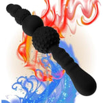 Silicone Anal Plug G-Spot Stimulator Anal Beads Prostate Massage Butt Plug Sex Toy,Anal Beads Silicone Anal Butt Plug With Safe Handle And Particles G-Spot Massager For Men Women(Style 1)