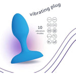 Vibrating Plug, 10 Vibration Settings, Made Of Body-Safe Silicone For Comfort, Fully Waterproof, And Rechargeable