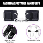 Bdsm Bondage Couple Handcuffs For Bedroom Restraints Sm Sex Toys For Women With Adjustable Bondage Rope Handcuffs Wrist-To-Thigh For Adult Sex Game Play